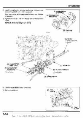 Honda BF15D BF20D Outboard Motors Shop Manual., Page 119