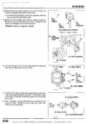 Honda BF15D BF20D Outboard Motors Shop Manual., Page 125