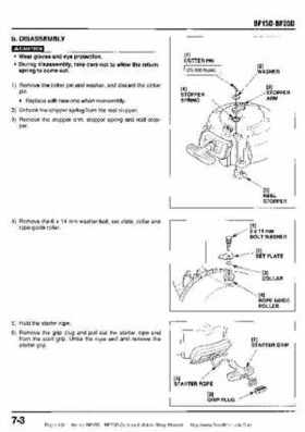 Honda BF15D BF20D Outboard Motors Shop Manual., Page 131