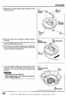Honda BF15D BF20D Outboard Motors Shop Manual., Page 134