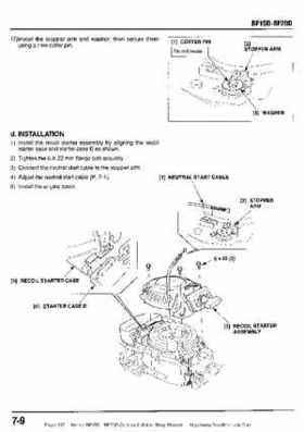 Honda BF15D BF20D Outboard Motors Shop Manual., Page 137