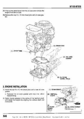 Honda BF15D BF20D Outboard Motors Shop Manual., Page 144
