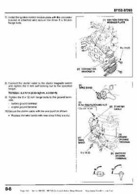 Honda BF15D BF20D Outboard Motors Shop Manual., Page 146