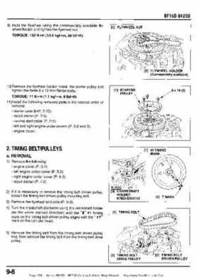 Honda BF15D BF20D Outboard Motors Shop Manual., Page 158