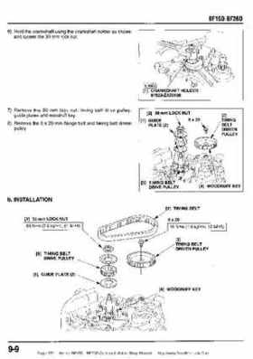 Honda BF15D BF20D Outboard Motors Shop Manual., Page 159