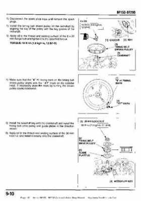 Honda BF15D BF20D Outboard Motors Shop Manual., Page 160