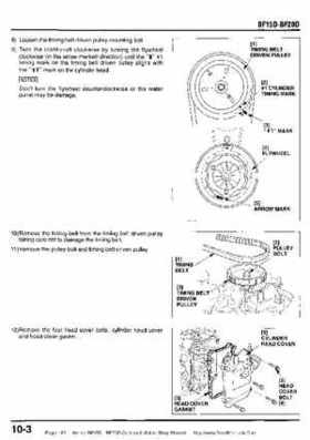Honda BF15D BF20D Outboard Motors Shop Manual., Page 165