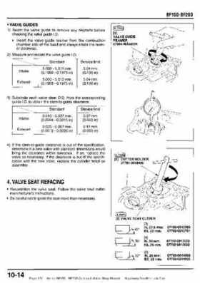 Honda BF15D BF20D Outboard Motors Shop Manual., Page 176