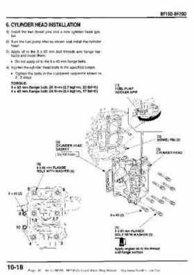 Honda BF15D BF20D Outboard Motors Shop Manual., Page 180