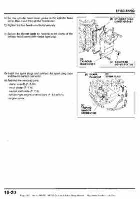 Honda BF15D BF20D Outboard Motors Shop Manual., Page 182