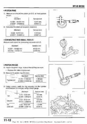 Honda BF15D BF20D Outboard Motors Shop Manual., Page 194