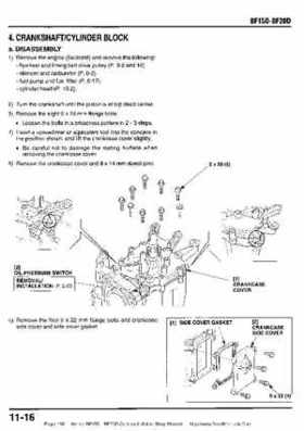 Honda BF15D BF20D Outboard Motors Shop Manual., Page 198