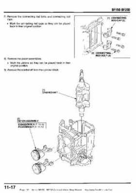 Honda BF15D BF20D Outboard Motors Shop Manual., Page 199