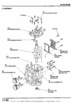 Honda BF15D BF20D Outboard Motors Shop Manual., Page 202