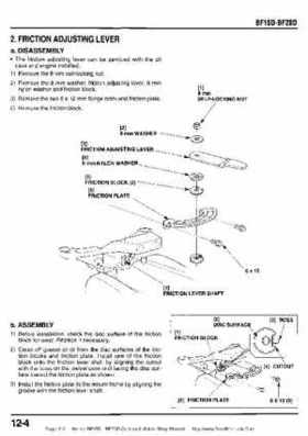 Honda BF15D BF20D Outboard Motors Shop Manual., Page 210