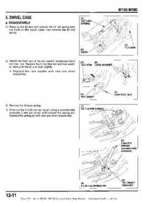 Honda BF15D BF20D Outboard Motors Shop Manual., Page 217