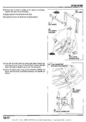 Honda BF15D BF20D Outboard Motors Shop Manual., Page 223