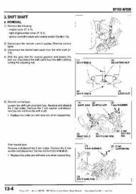 Honda BF15D BF20D Outboard Motors Shop Manual., Page 229