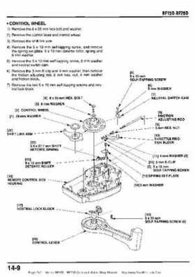 Honda BF15D BF20D Outboard Motors Shop Manual., Page 242