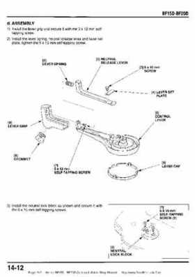 Honda BF15D BF20D Outboard Motors Shop Manual., Page 245