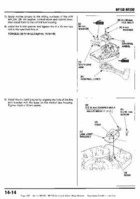 Honda BF15D BF20D Outboard Motors Shop Manual., Page 247