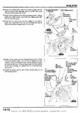 Honda BF15D BF20D Outboard Motors Shop Manual., Page 248