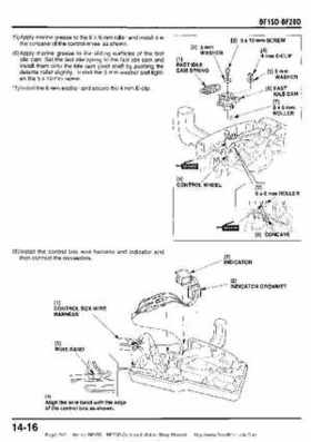 Honda BF15D BF20D Outboard Motors Shop Manual., Page 249