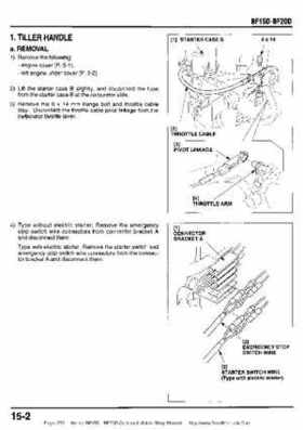 Honda BF15D BF20D Outboard Motors Shop Manual., Page 253