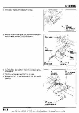 Honda BF15D BF20D Outboard Motors Shop Manual., Page 254