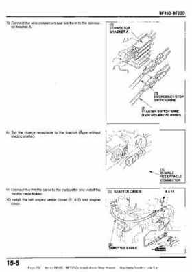 Honda BF15D BF20D Outboard Motors Shop Manual., Page 256