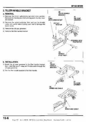 Honda BF15D BF20D Outboard Motors Shop Manual., Page 257