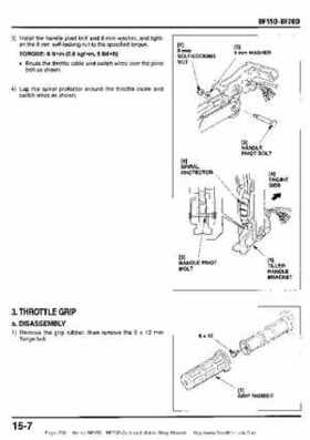 Honda BF15D BF20D Outboard Motors Shop Manual., Page 258