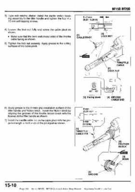Honda BF15D BF20D Outboard Motors Shop Manual., Page 261