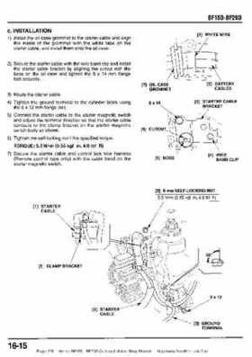 Honda BF15D BF20D Outboard Motors Shop Manual., Page 278