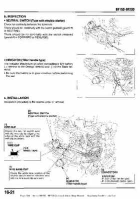 Honda BF15D BF20D Outboard Motors Shop Manual., Page 284