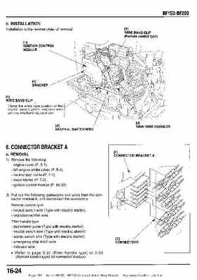 Honda BF15D BF20D Outboard Motors Shop Manual., Page 287