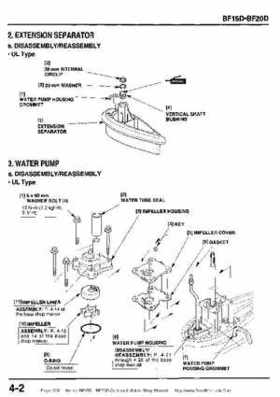Honda BF15D BF20D Outboard Motors Shop Manual., Page 328