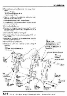 Honda BF15D BF20D Outboard Motors Shop Manual., Page 335