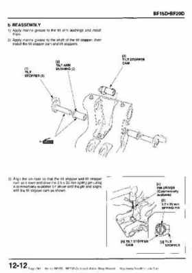 Honda BF15D BF20D Outboard Motors Shop Manual., Page 341