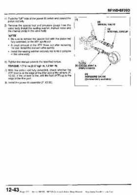 Honda BF15D BF20D Outboard Motors Shop Manual., Page 372