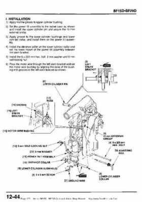 Honda BF15D BF20D Outboard Motors Shop Manual., Page 373