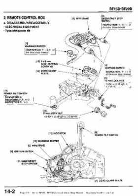 Honda BF15D BF20D Outboard Motors Shop Manual., Page 376