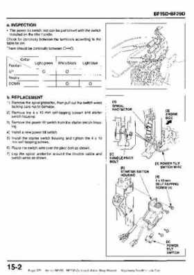 Honda BF15D BF20D Outboard Motors Shop Manual., Page 379