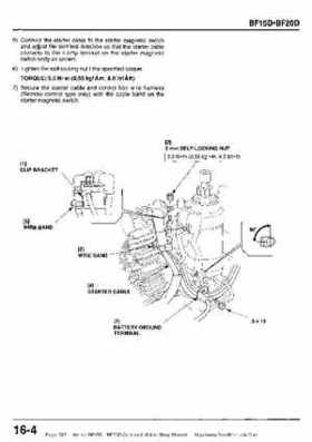 Honda BF15D BF20D Outboard Motors Shop Manual., Page 385