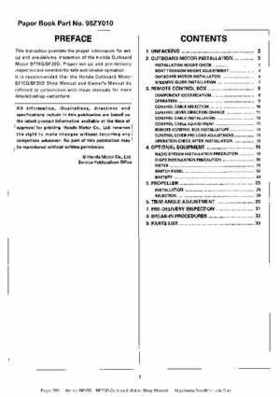 Honda BF15D BF20D Outboard Motors Shop Manual., Page 399