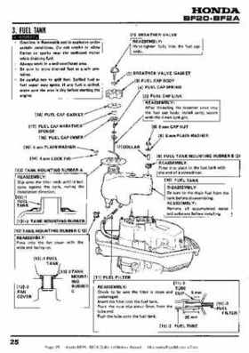 Honda BF20 BF2A Outboard Motors Manual, Page 25