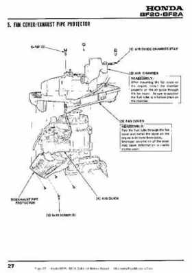 Honda BF20 BF2A Outboard Motors Manual, Page 27