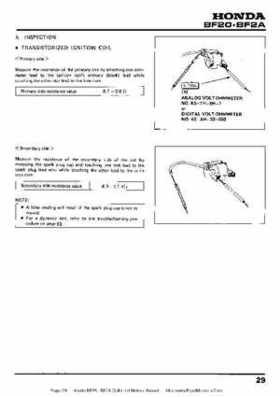 Honda BF20 BF2A Outboard Motors Manual, Page 29