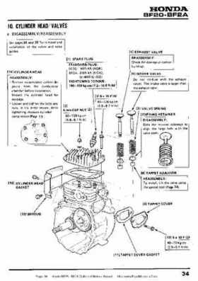 Honda BF20 BF2A Outboard Motors Manual, Page 34