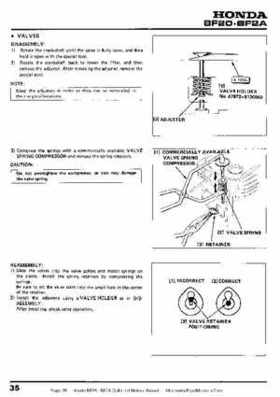 Honda BF20 BF2A Outboard Motors Manual, Page 35